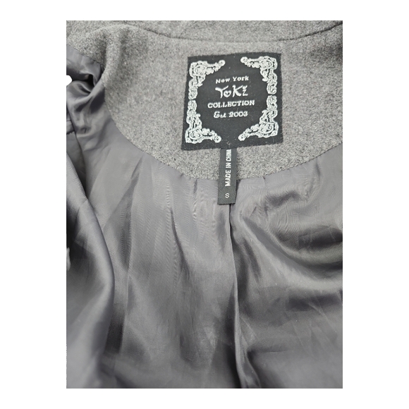 Women's Stylish Grey Blazer Jacket Outerwear/Officewear - Picture 6 of 7